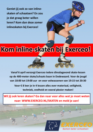 Winkelier St achter Kom inline-skaten bij exerceo · Exerceo